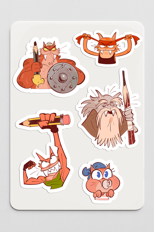ART GYM Sticker sheet
